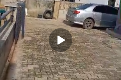 3 bedroom semi detached bungalow, in an accessed controlled estate close to Olokonla