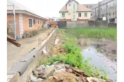DIRECT INSTRUCTION‼️  670sqm fenced and gated land at Atlantic view Estate new road Igbo Efon Lekki Lagos   Price:N350M Net   Title:Governors consent