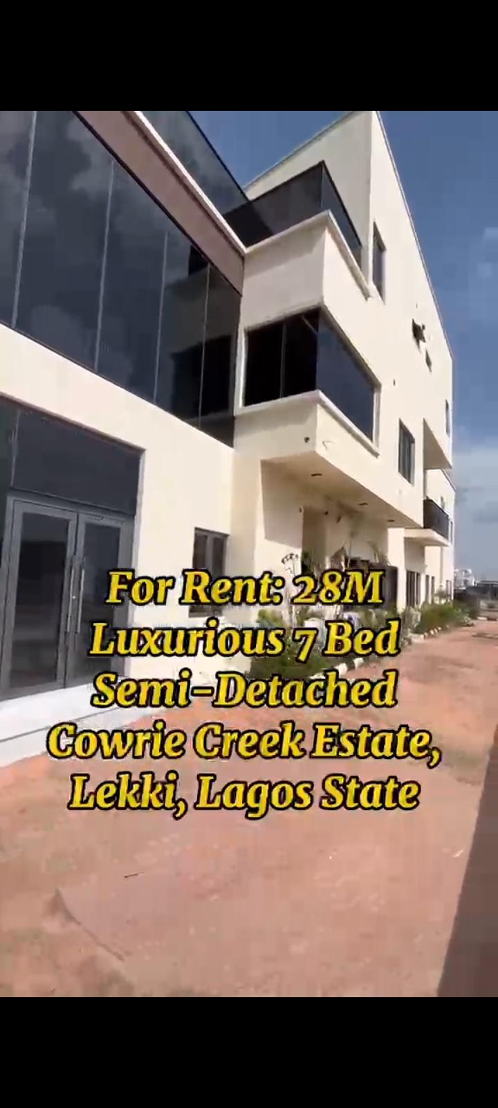 7 Bedroom Semi-Detached Duplex for Rent at Cowrie Creek Estate, Ikate, Lekki