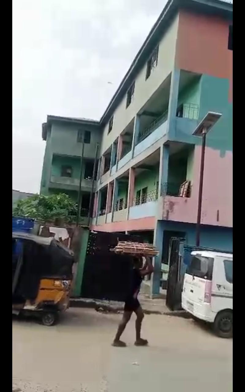 3-Storey Building for Sale – Adejiyan Street, Amukoko, Ajegunle, Lagos