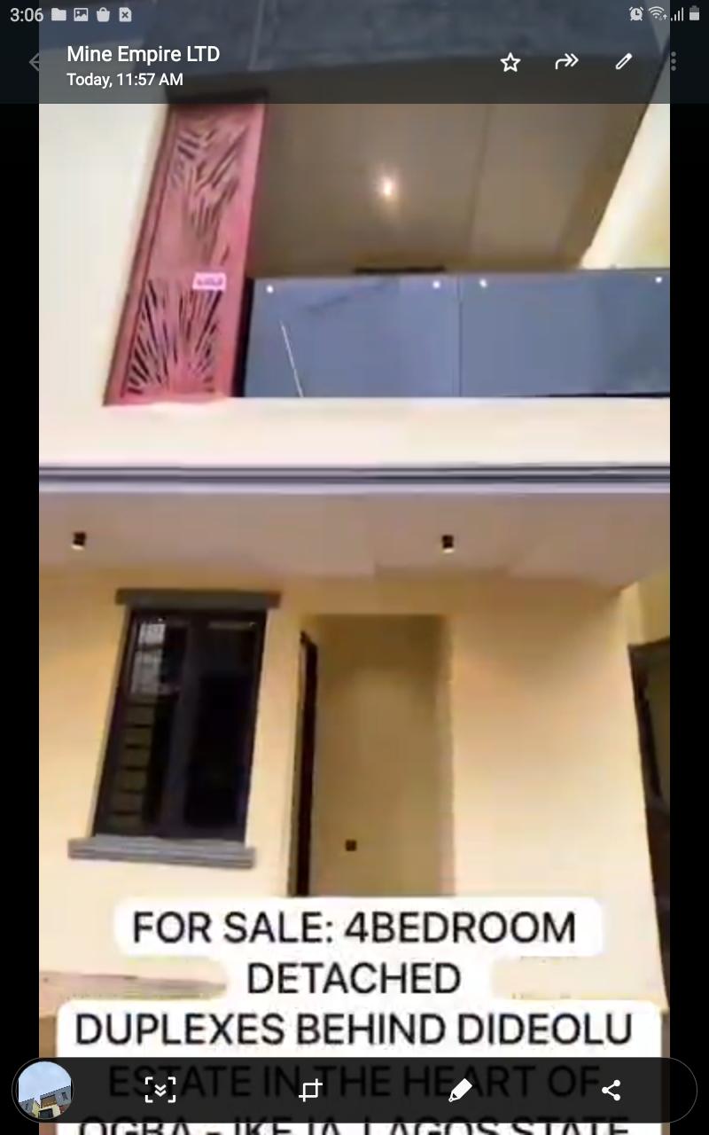 4-Bedroom Detached Duplex at Ogba, Ikeja