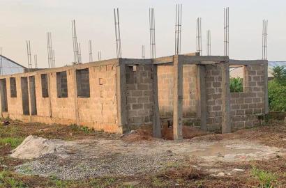 Uncompleted 2-Bedroom Flat with 2 Units of Room & Parlour Self-Contain for Sale – Atan Ota